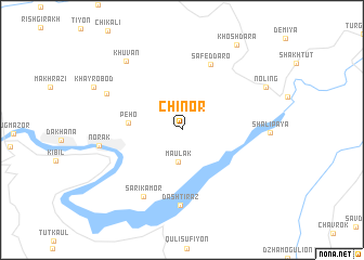 map of Chinor