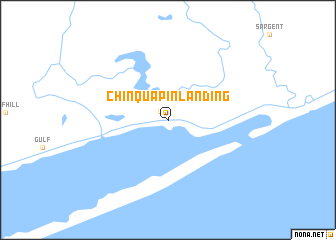 map of Chinquapin Landing