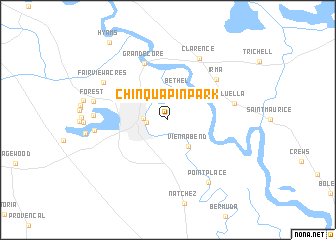 map of Chinquapin Park