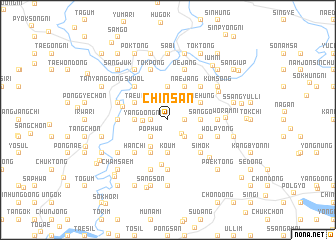 map of Chinsan