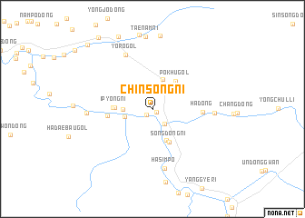 map of Chinsong-ni