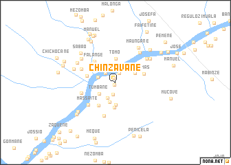 map of Chinzavane