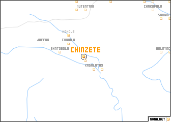 map of Chinzete