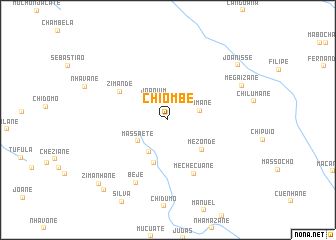 map of Chiombe