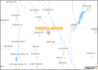 map of Chioşelia Rusă