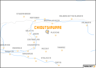 map of Chiout di Puppe