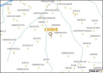 map of Chiove