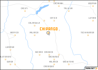 map of Chipango