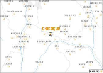 map of Chipaque