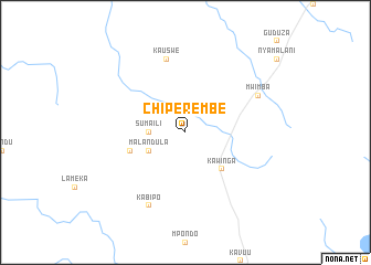 map of Chiperembe