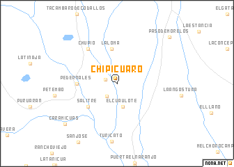 map of Chipicuaro