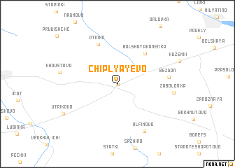 map of Chiplyayevo