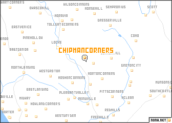 map of Chipman Corners