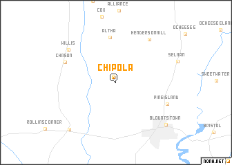 map of Chipola