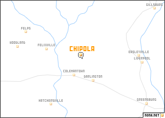 map of Chipola