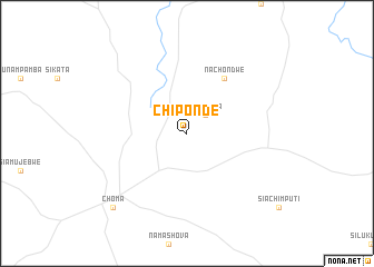 map of Chiponde