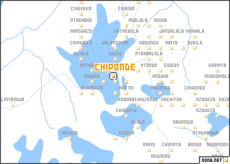 map of Chiponde