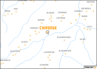 map of Chiponde