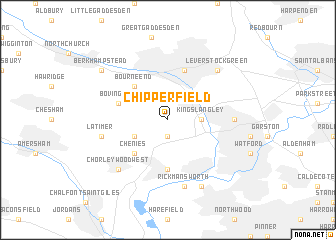 map of Chipperfield