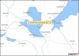 map of Chippewa Beach