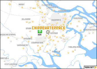 map of Chippewa Terrace