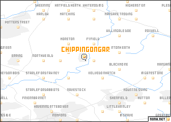 map of Chipping Ongar