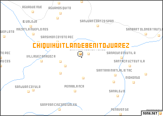 map of Chiquihuitlán de Benito Juárez