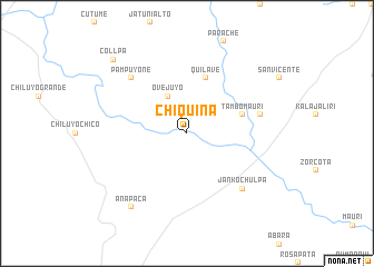 map of Chiquiña