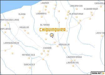 map of Chiquinquirá