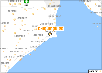 map of Chiquinquirá