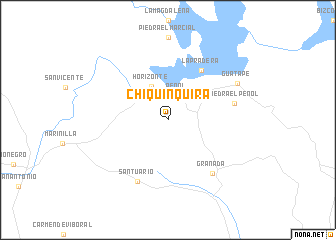 map of Chiquinquirá