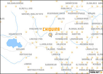 map of Chiquirá