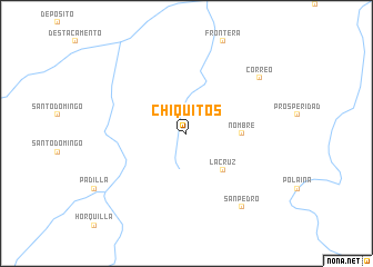 map of Chiquitos