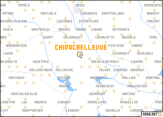 map of Chirac-Bellevue