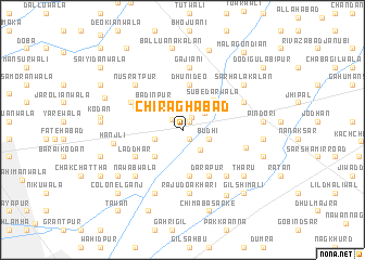 map of Chirāghābād