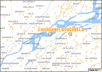 map of Chirāgh Bela