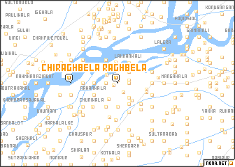 map of Chirāgh Bela