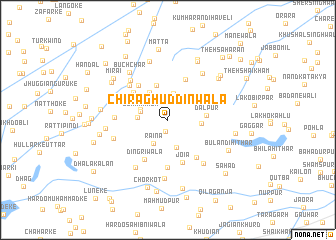 map of Chirāghuddinwāla