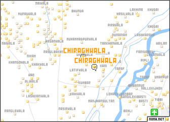 map of Chirāghwāla