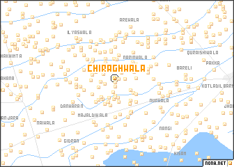 map of Chirāghwāla