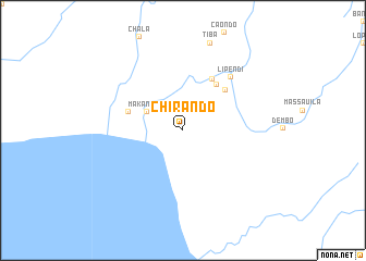 map of Chirando