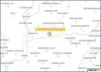 map of Chirangangueo