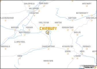 map of Chirbury