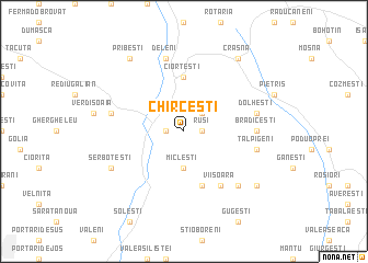 map of Chirceşti