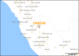 map of Chirche