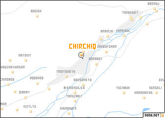 map of Chirchiq