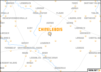 map of Chiré-le-Bois