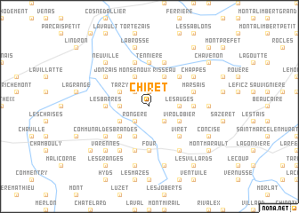 map of Chiret