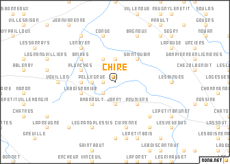 map of Chiré