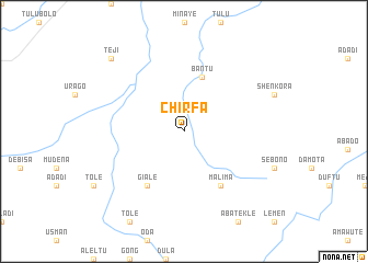 map of Chʼīrfa